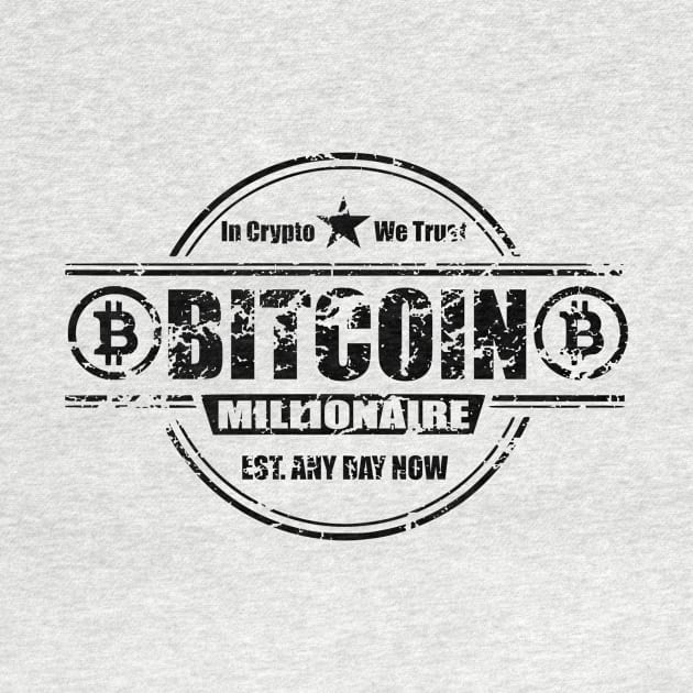 Vintage Bitcoin Millionaire by Uniq_Designs